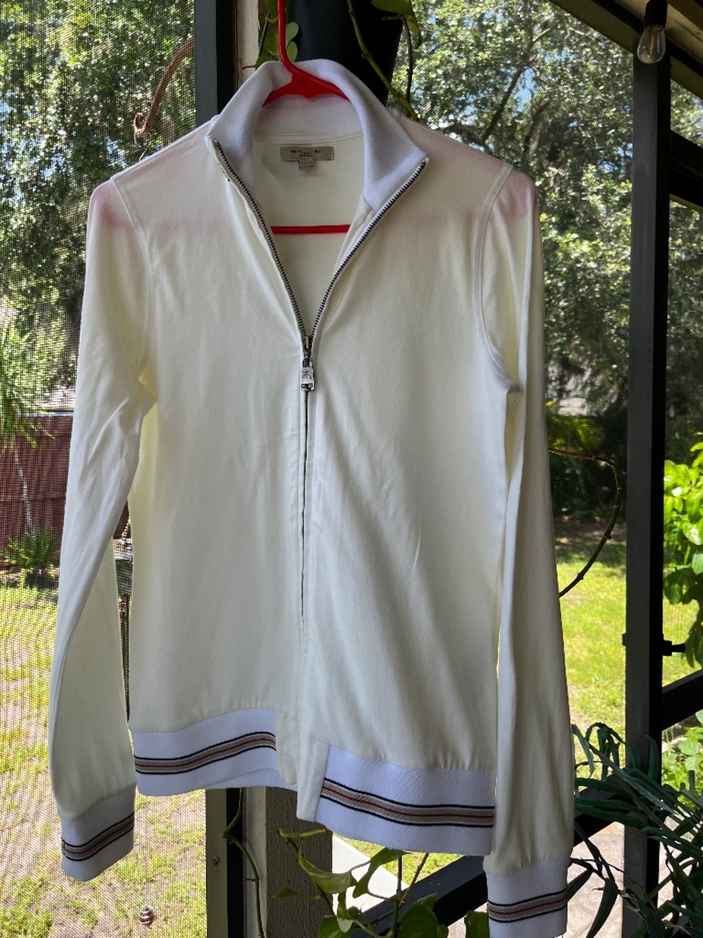 Burberry London Zip Up Tracksuit Sweatshirt size M